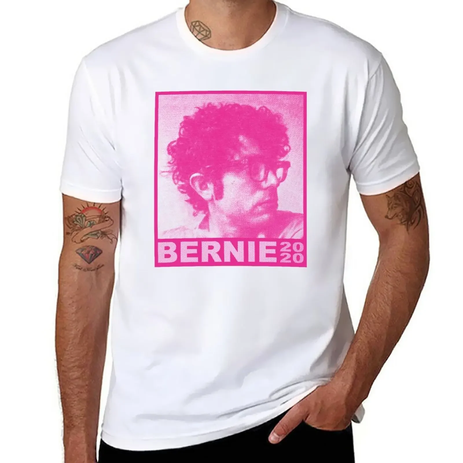 

Young Bernie 2020 Halftone Light T-Shirt quick drying plain funnys t shirt men