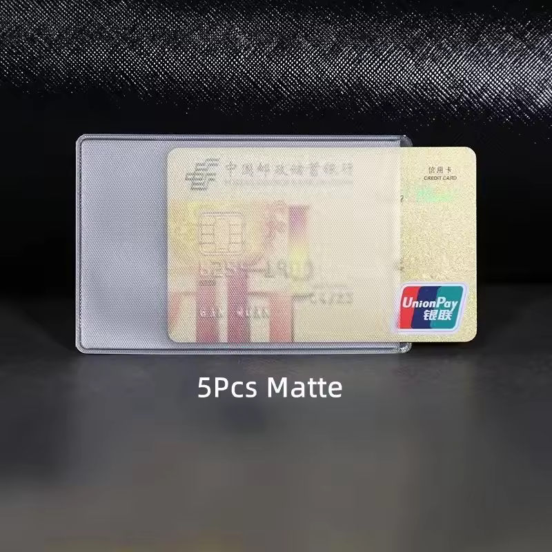 1/5/10pcs PVC Transparent Card Holder Bus Business Case Bank Credit ID Card Holder Cover Identification Card Container Holder - Image 10