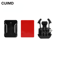 Hook Buckle Basic Mount +Curved Surface Mount with Adhesive Sticker for GoPro Hero 9 8 7 6 5 4 SJCAM Yi 4k h9 Camera Accessories