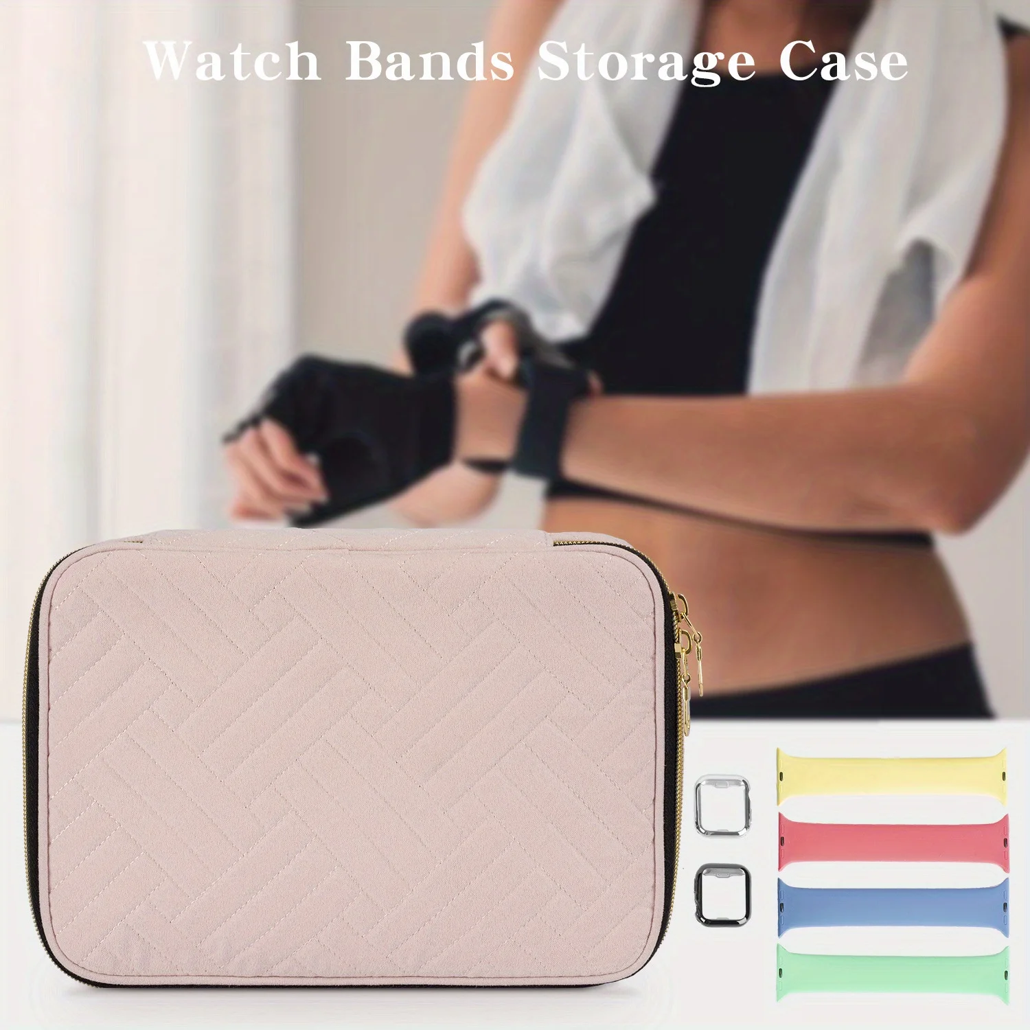 Nylon Watch Band Organizer Case Watch Band Case for Apple Watch Band Travel  Portable Organizer Bag for Iwatch Wristband