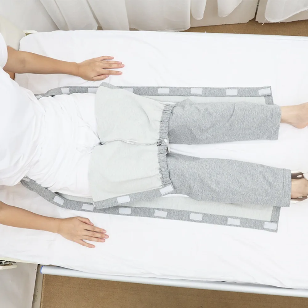 Spring Summer Autumn Nursing Trousers - Easy Dressing Pants for Bedridden Paralyzed Elderly, Post-Fracture Leg Cast Recovery