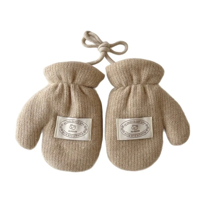 1 زوج الاطفال قفازات الشتاء الكورية نمط بلون لطيف الكرتون الدب القفازات الحرارية الطقس البارد حماية قفاز لمدة 3-7 سنوات