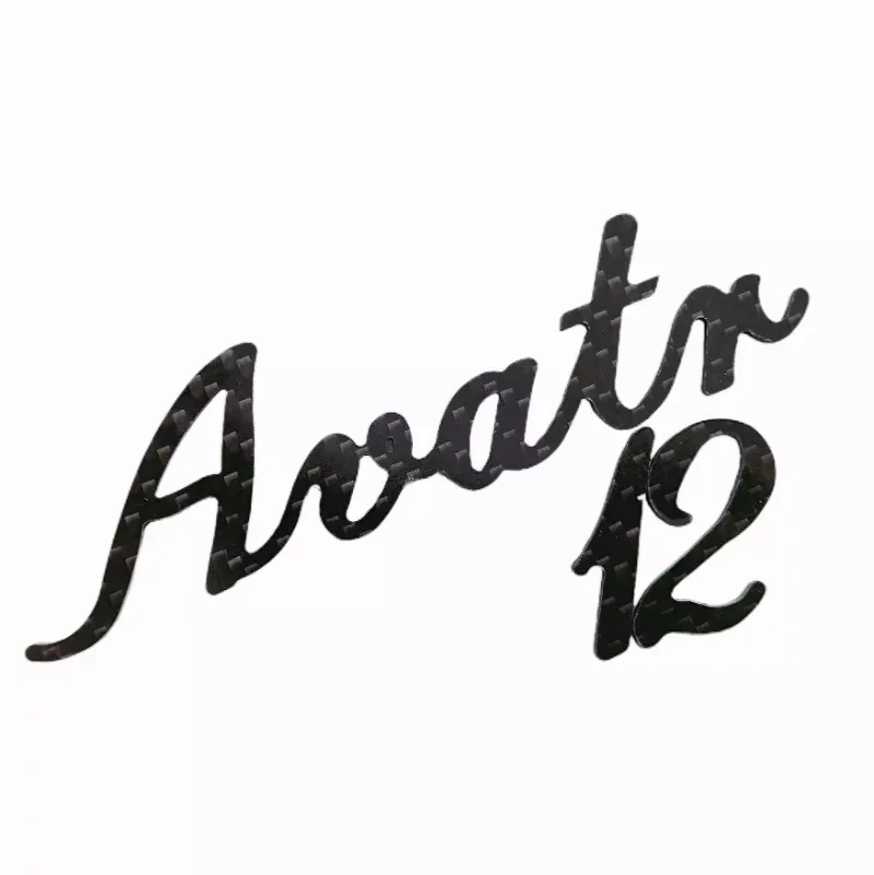 For Avatr 11/12 Exclusive and personalized car logo black warrior modified English letter rear badge