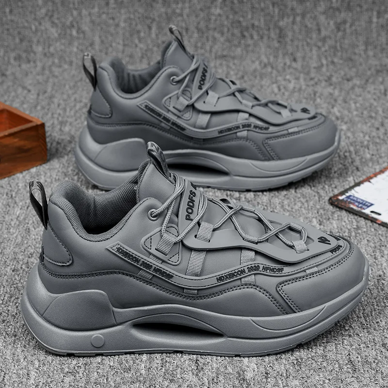 

Мужская летняя обувь. Дышащая обувь. 2025 г. Дышащая мужская обувь для папы. Новая модная модная обувь для спорта и отдыха на толстой подошве.