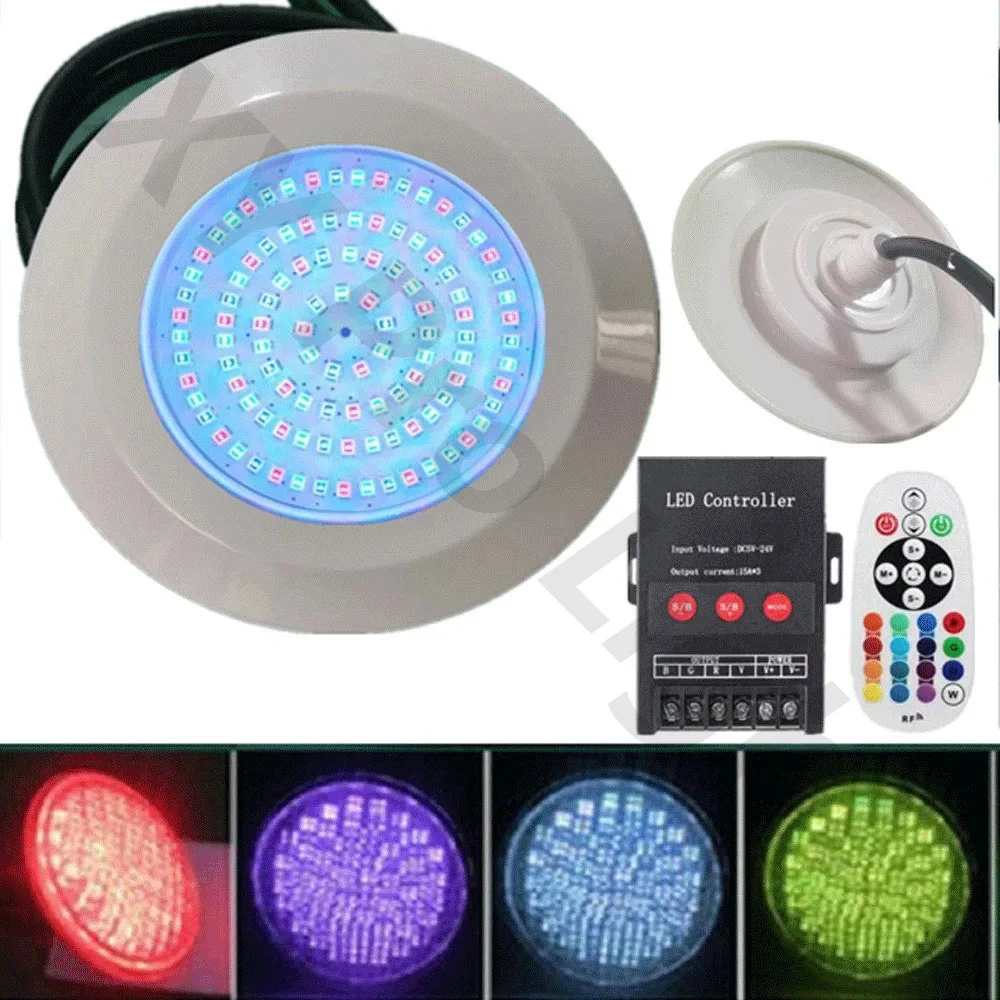 Luz LED RGB para Piscina, lámpara impermeable IP68 de 12V, 9W y 12W para exteriores e interiores, luces subacuáticas RGB para fuente y paisaje