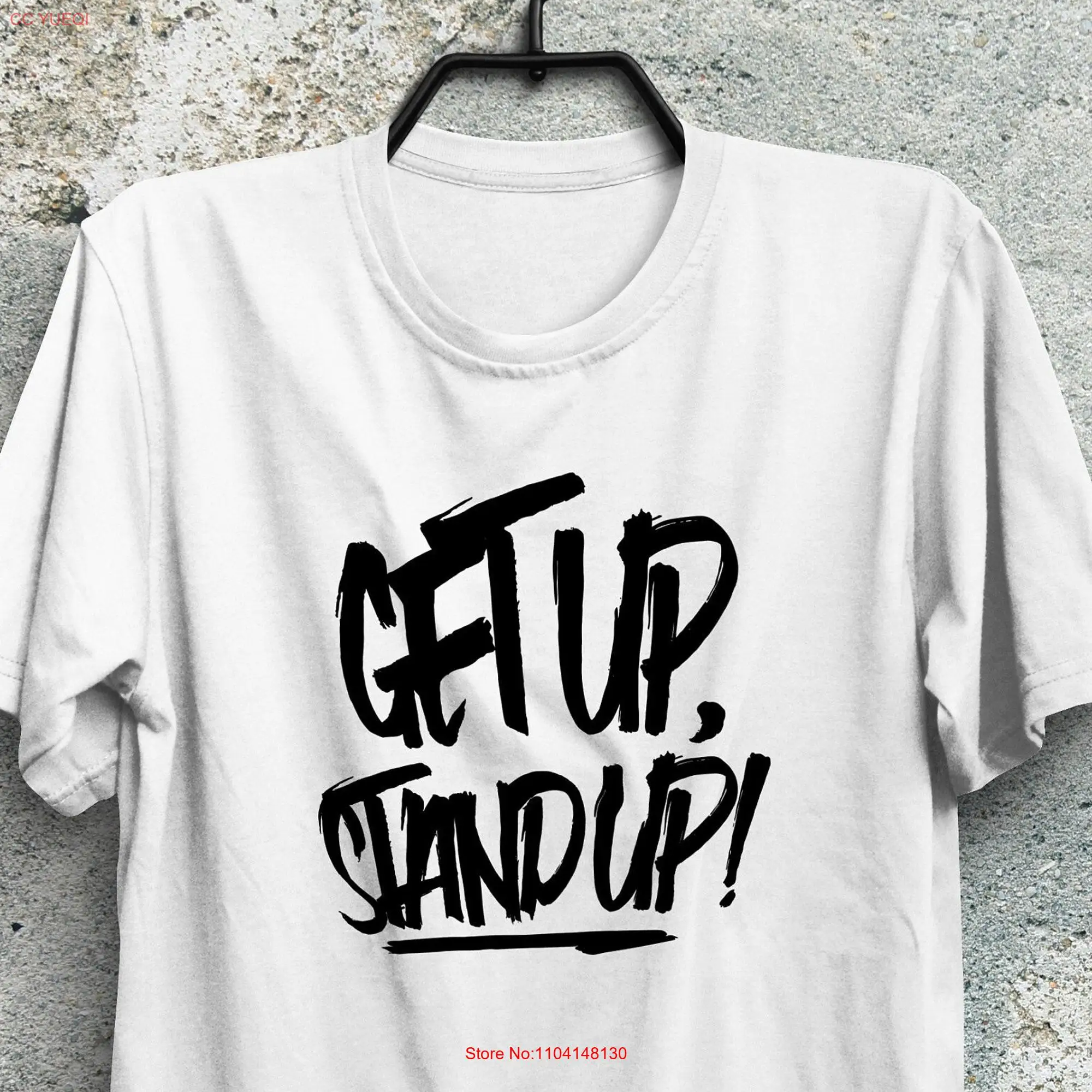 Get Up Stand Reggae T Shirt long or short sleeves