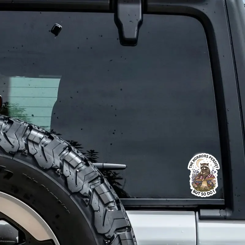 قطعة واحدة من ملصقات الفينيل اللامعة متعددة المشاهد وقابلة لإعادة الاستخدام - شارات ذاتية اللصق مقاومة للخدش والماء