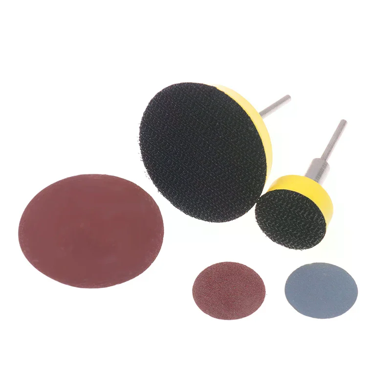 

60/100pcs Set 1/2 Inch Sanding Discs Pad Kit For Drill Grinder Rotary Tools With Backer Plate Includes 100-2000 Grit Sandpapers