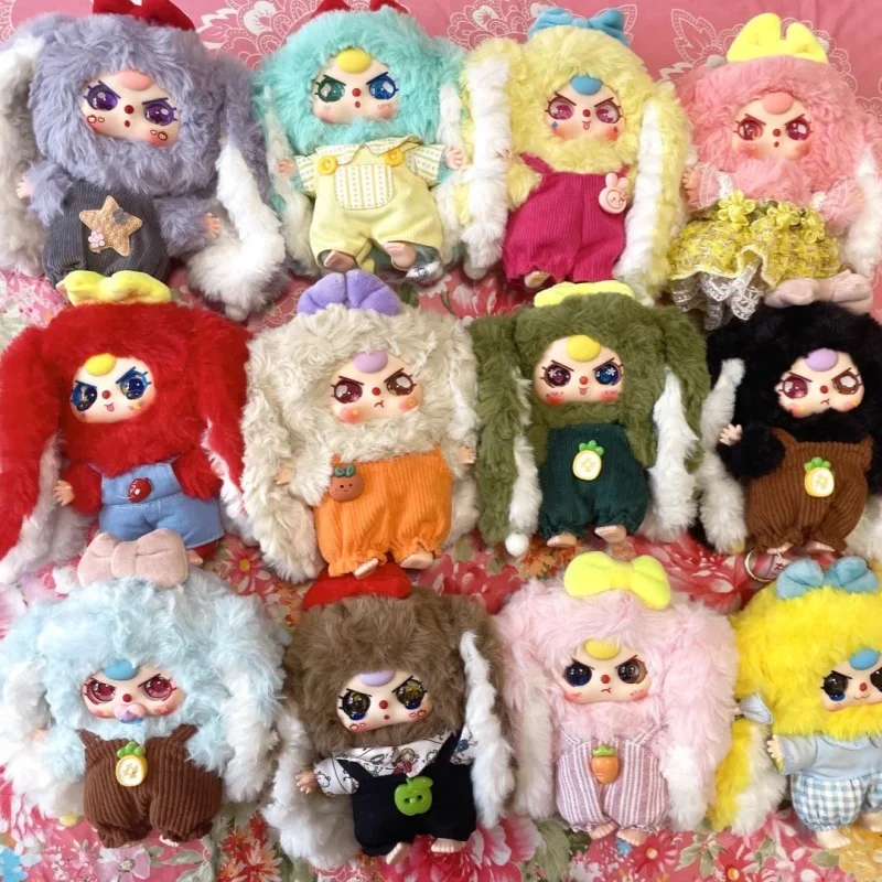 

Genuine Baby Three Macaron Little Rabbit V2 Series Blind Box Cute Vinyl Plush Doll Bag Pendant Decor Trendy Toy Christmas Gifts