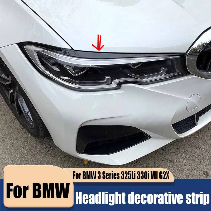 

For BMW 3 Series 325Li 330i VII G2X decorative strip for front headlight eyebrow automotive exterior decoration accessories