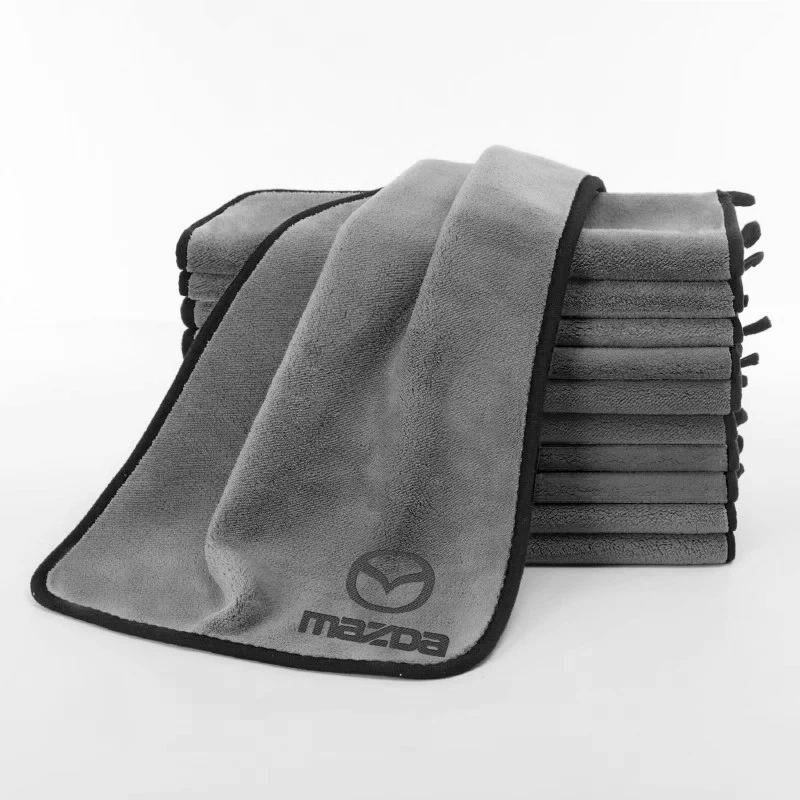 Mikrofiber Havlu Araba Yıkama Bezi Oto Temizleme Kurutma Bezi Aksesuarları Mazda 6 3 5 CX5 CX7 323 Axela Atenza MX3 MX5 RX8 RX7