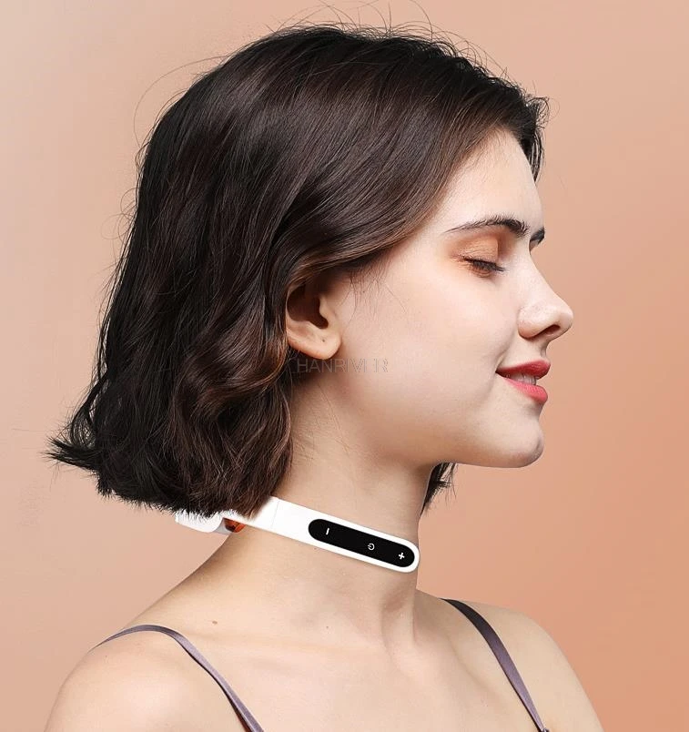Cervical Massager Heating Electric Pulse Shoulder and Neck Mini Folding Neck Massager Smart Neck Massager