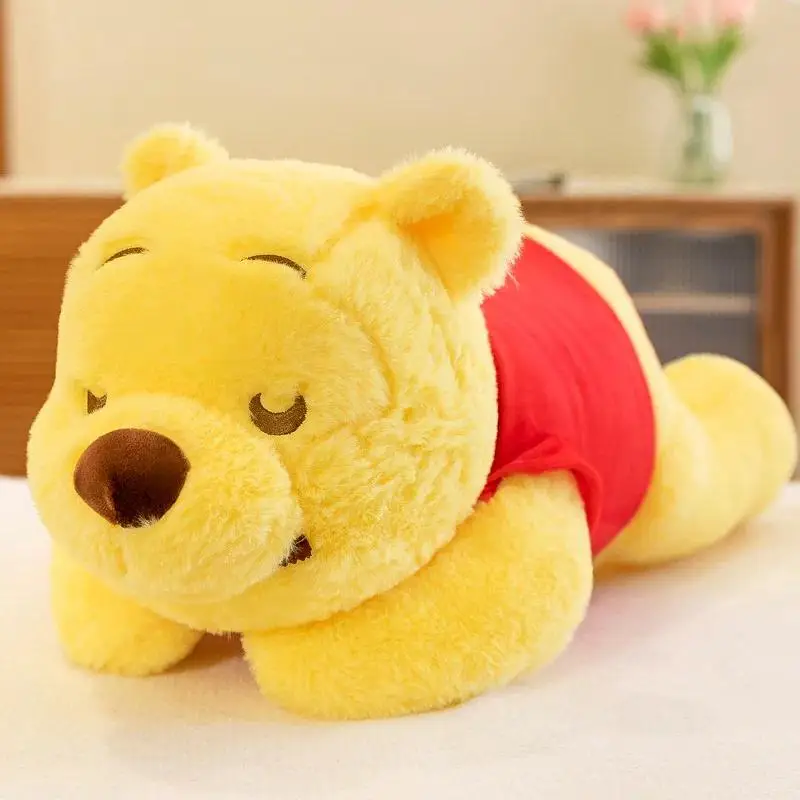 Disney Winnie The Pooh 40Cm Plush Toy Stuffed Animal Sleep Pillow Doll Kawaii Anime Figure Soft Bear Toys Room Decorations Gift