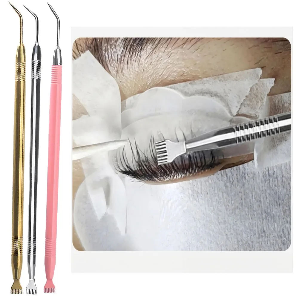 Eyelash Perm Lifting Tools Stainless Steel Clean Up Rods Beauty Makeup Lamination Eyelashes Separating Lashes Extension Tool