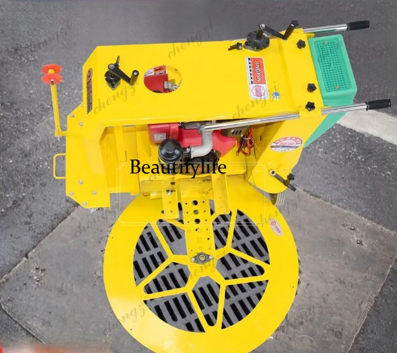 81 Road manhole cover cutting machine manhole cover cutting machine cement concrete asphalt road circular seam cutting machineN1