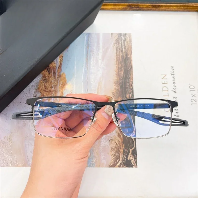 Eyeglass frame pure titanium Ultralight P8531 Myopia Optical Reading Glasses Women Man Original Quality With Logo And Case