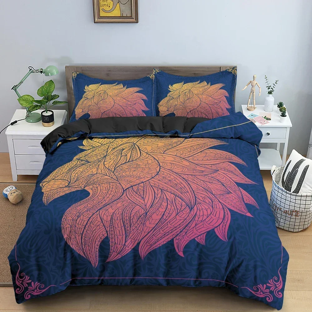 

Horse Animal Pattern Comfortable Duvet Quilt Cover Pillowcase Bedding Set Children Bedroom Decoration Home Textile