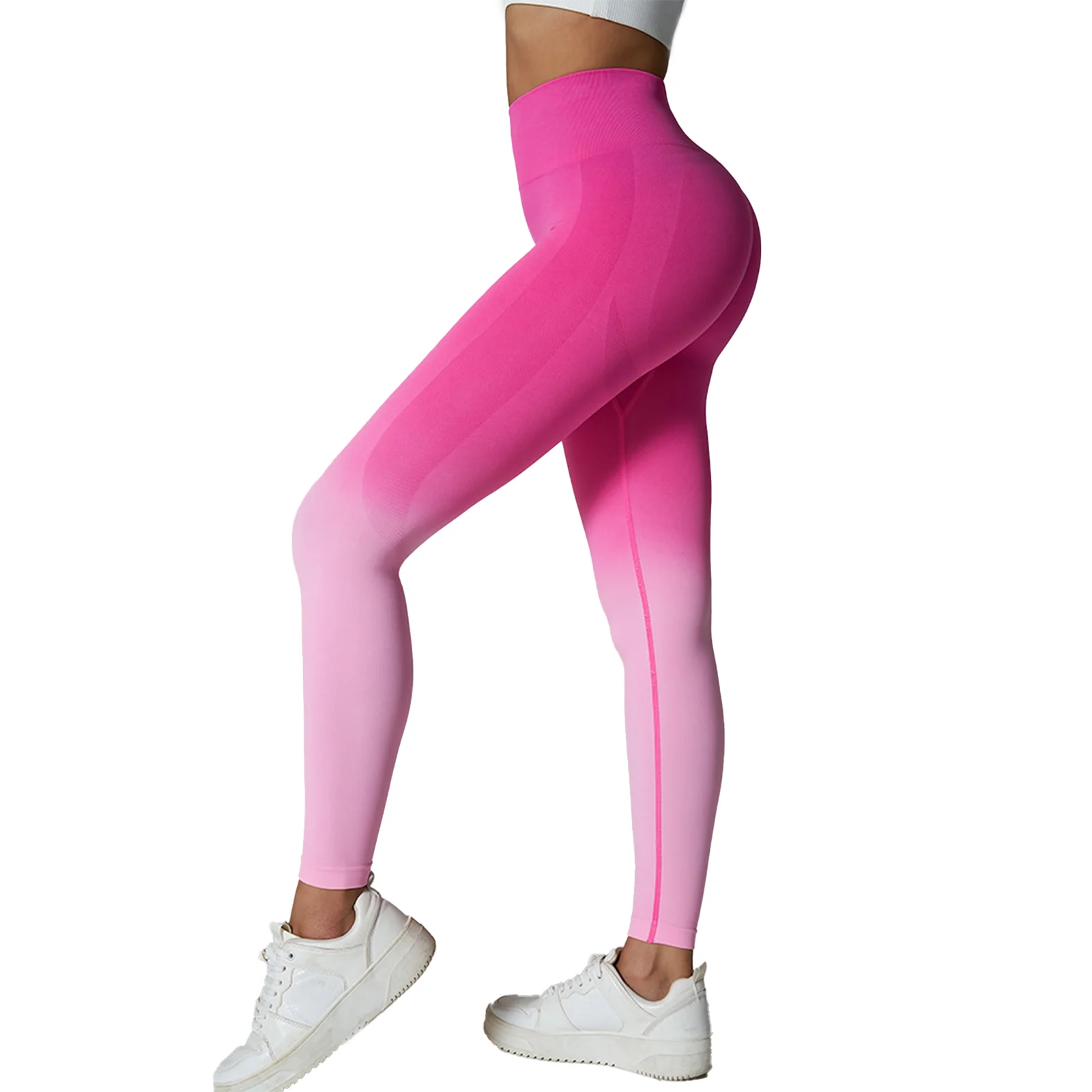 Women Yoga Leggings Gym Leggings Push Up Tights Elastic Gym Wear Fitness Yoga Workout Training Soft Seamless Yoga Leggings