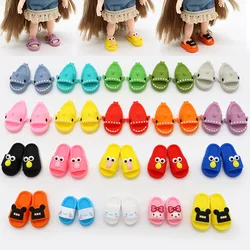 Lindas zapatillas de tiburón para muñecas, zapatos de plástico para Ob11, P9, OB22, Blyth, BJD12, 1/6BJD, YOSD, accesorios para muñecas, regalo para niñas