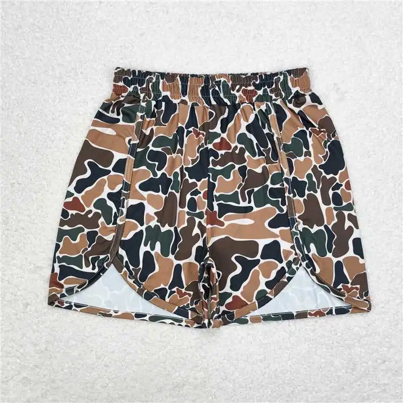 Wholesale hot sale western boutique clothes  Adult Women Summer Camo Bottoms Shorts