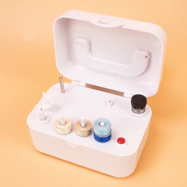 Enrouleur de canette électrique automatique avec support de fil pour Machine à coudre industrielle domestique, enrouleur de fil, outil d'aide à l'enroulement 1