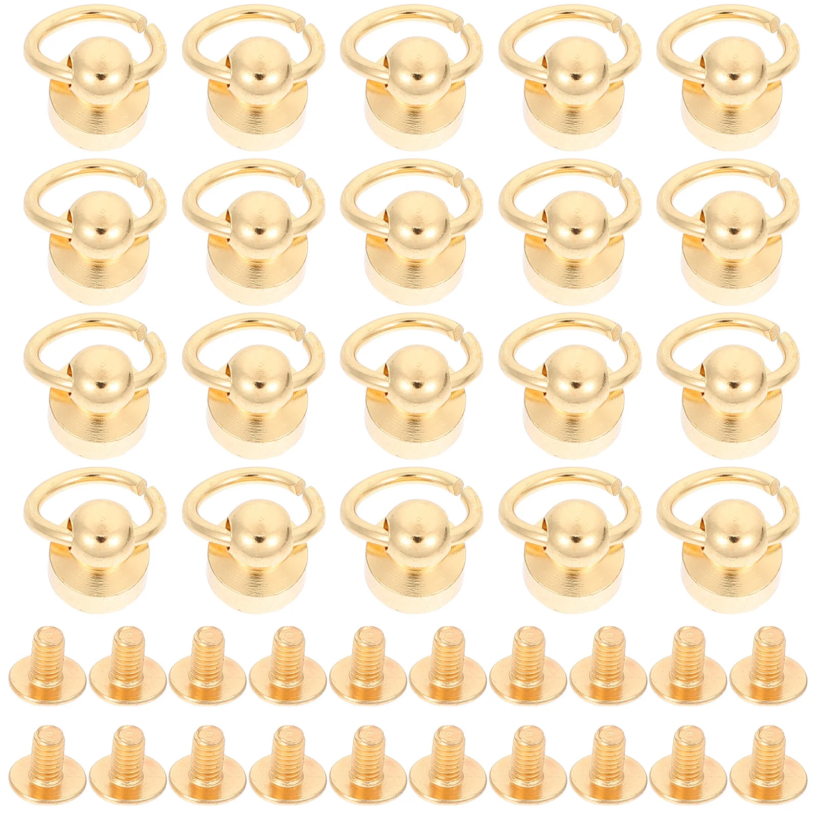 

20 set Diy Craft Rivets Copper Studs Screw For Phone Case Bag Shoes Decoration Rivets Fasteners Craft Materials