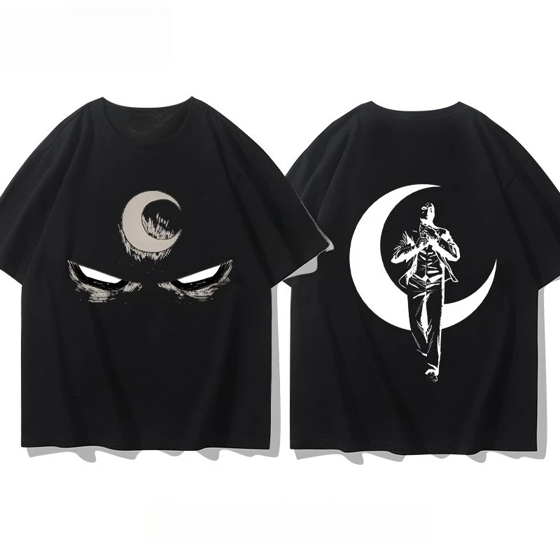 

Marvel Superhero Moon Knight Trendy Casual Printed T-shirt for Men and Women