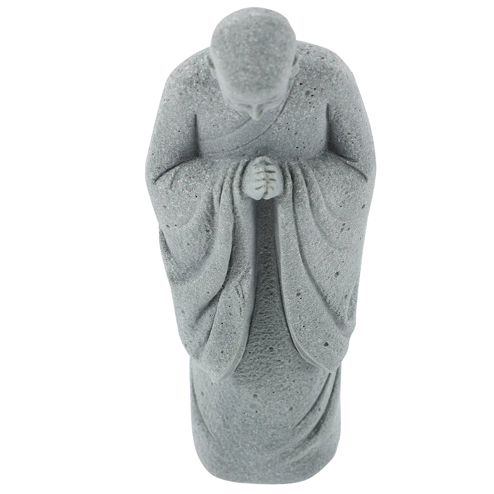 

Resin Zen Monk Statue Small Buddha For Desktop Garden Courtyard Home Office Meditation Room Decor Flat Bottom Exquisite