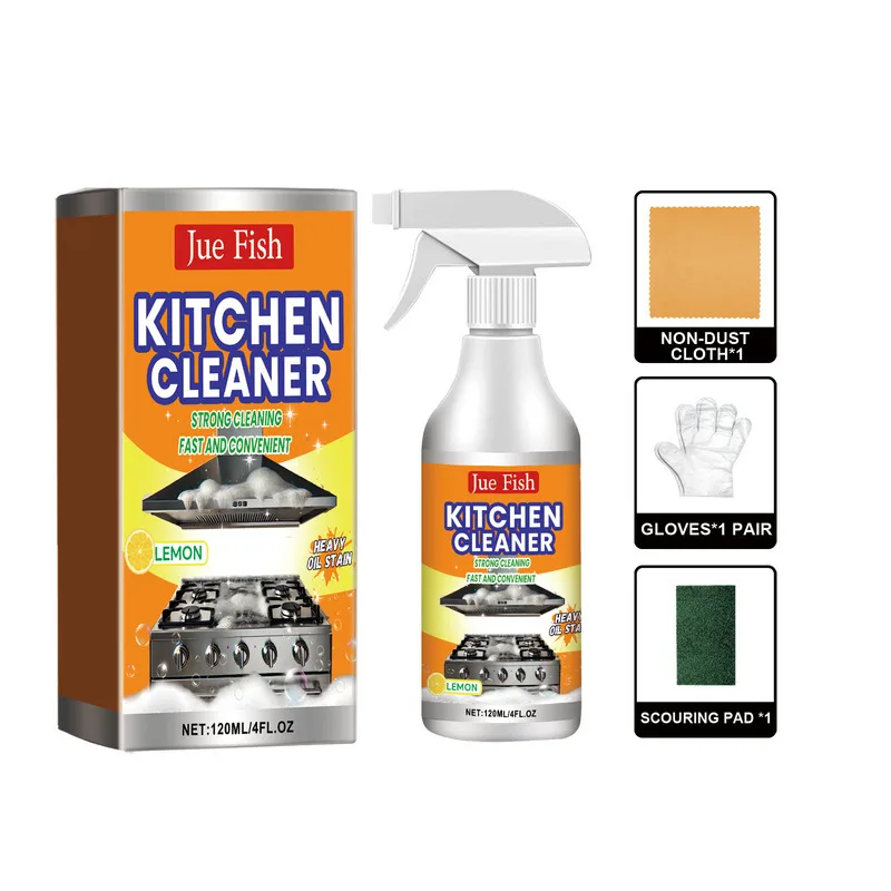 

Jue Fish Grease Cleaner Multi-Effect Cleaning Kitchen Range Hood Stove Heavy Oil Stubborn Dirt Stains