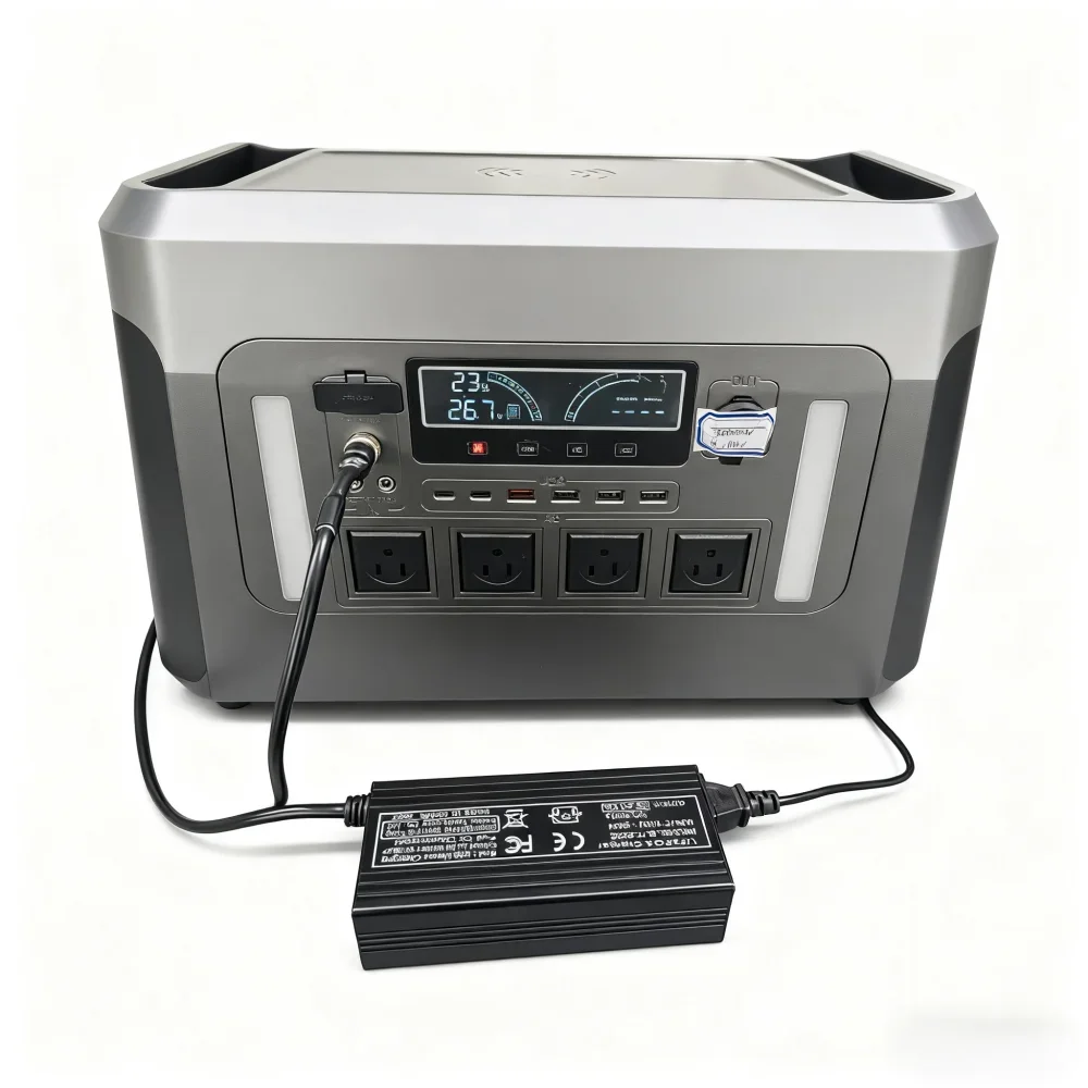 Universal 3000W 2560Wh Power Station with 4 AC Outlet All Plug Types US/EU/UK/AU/JP Easy to Carry with Handle for Global Market