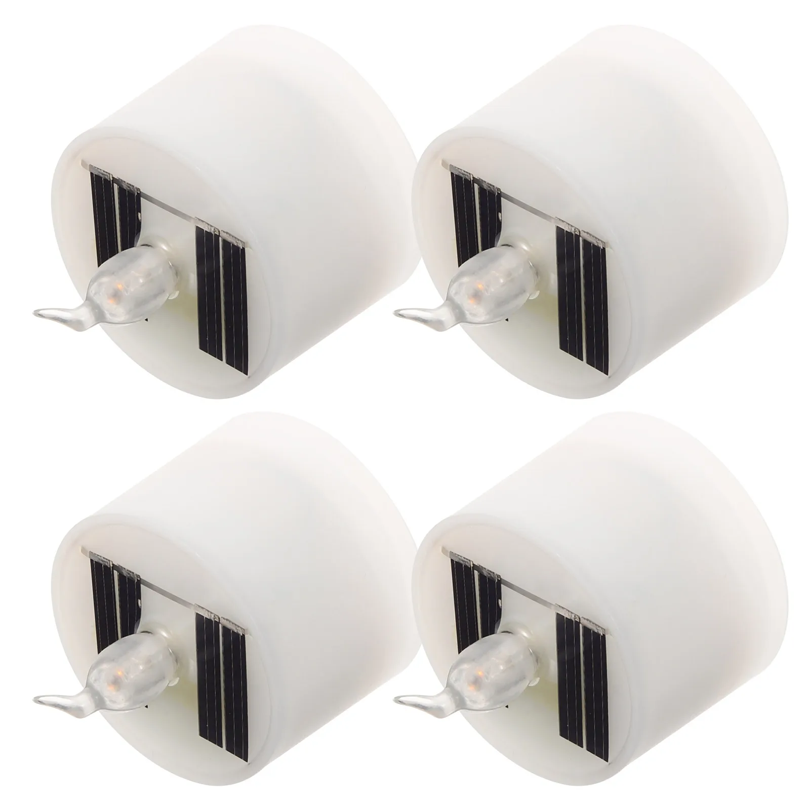 야외 정원 파티 장식 크리스마스 LED 양초에 대 한 4pcs 태양 빛 방수 LED 차 빛 램프