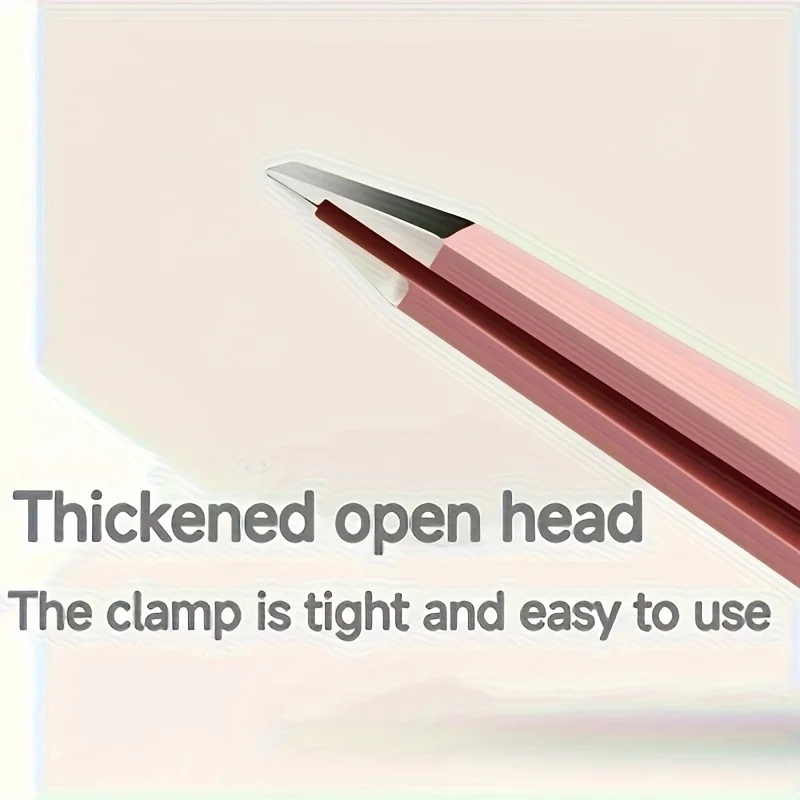 Pince à sourcils de précision avec pointes pointues ultra-minces et poignée antidérapante, outil d'épilation manuel en acier inoxydable pour sourcils