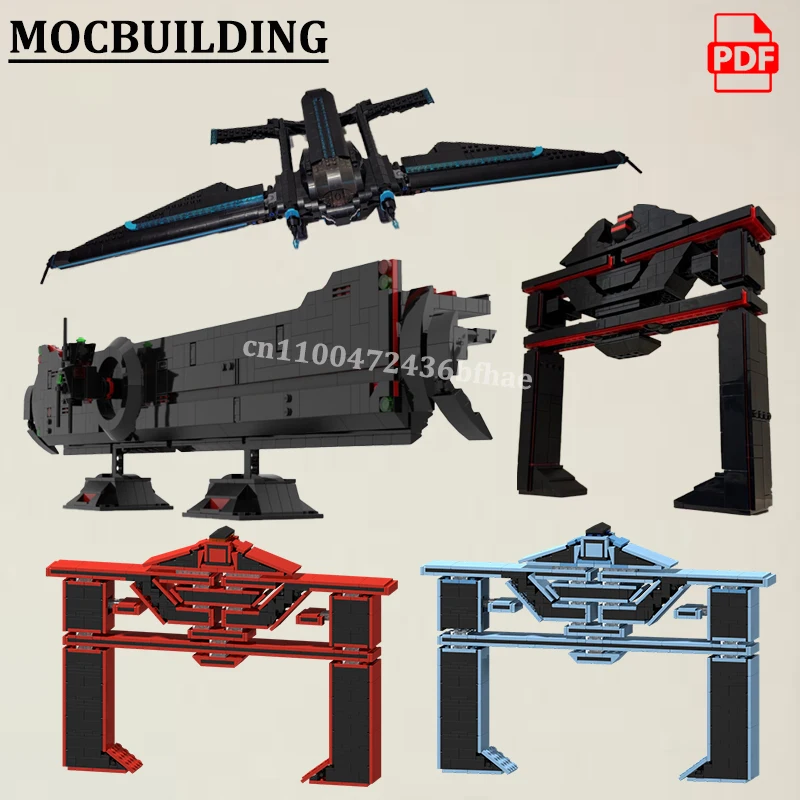 

Light Jet Spaceship Recognizer Blocks MOCBUILDING Troned Construction Carrier Toys Gift