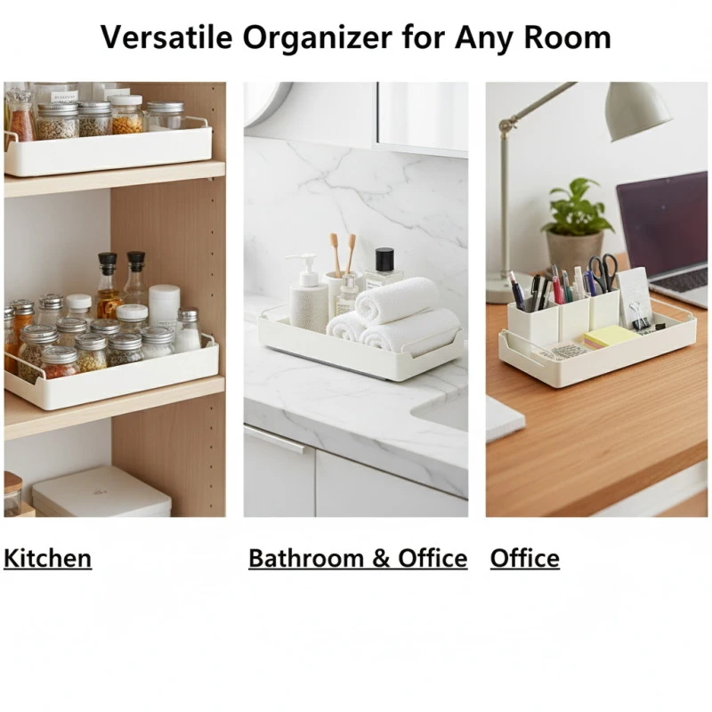 

Slide Rails Pull-out Kitchen Storage Rack Drawer Type Spice Box Tray Storage Shelf for Cabinets Home Daily Use