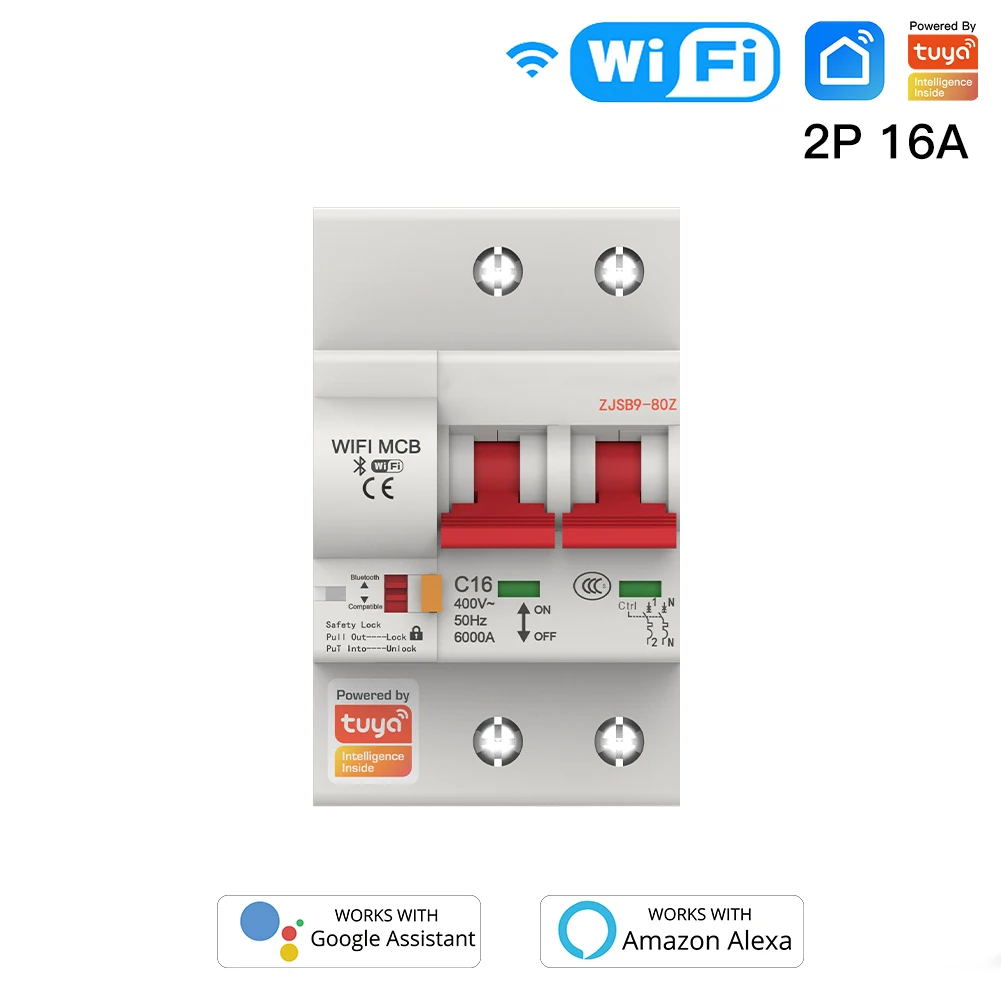 1P(2P,3P,4P) 16A/20A/32A/40A/50A/63A/80A/100A الذكية واي فاي قطاع دارة IoT الهواء التبديل الزائد حماية من زيادة التيار القصير #4