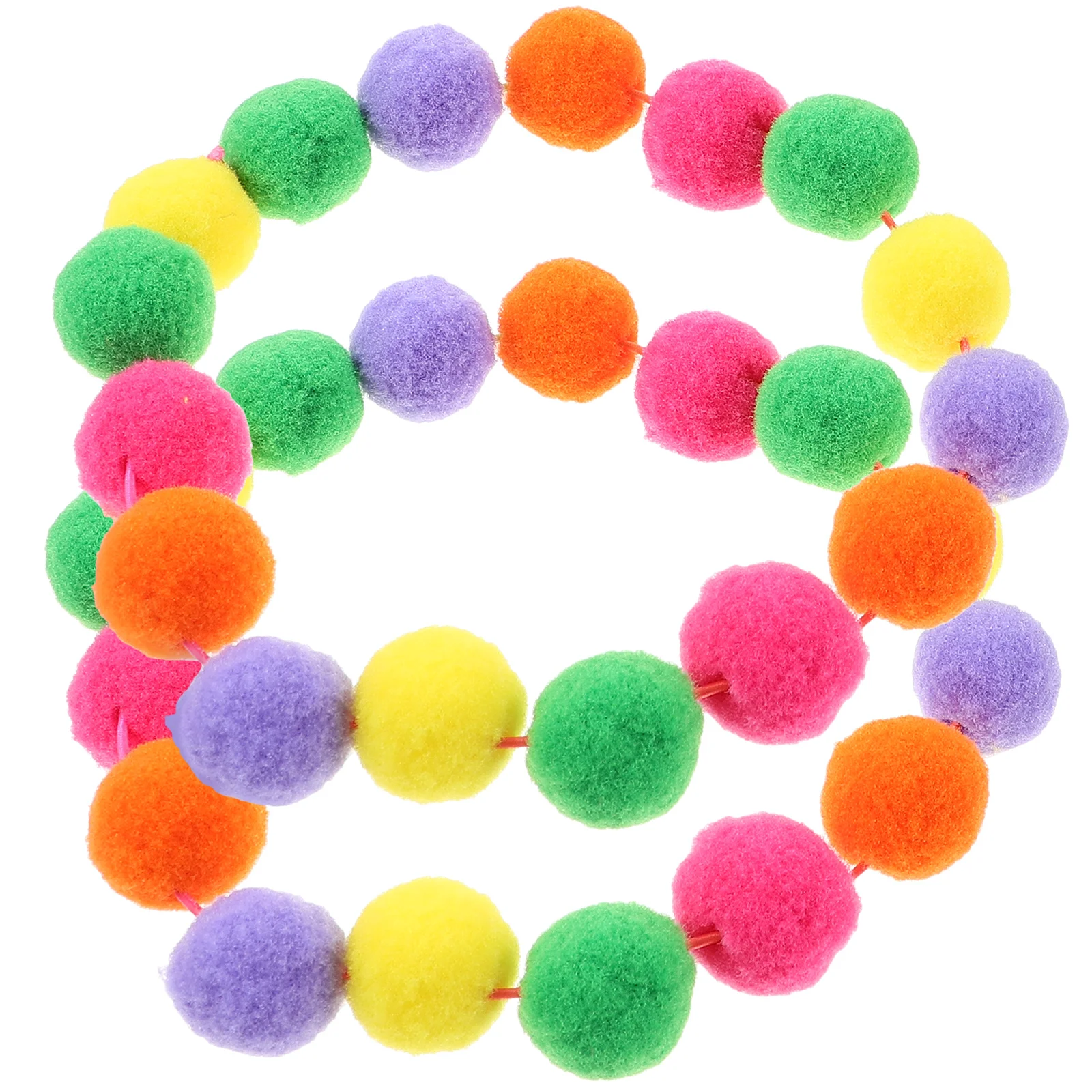 

2Pcs Rainbow Elastic Cat Collars XS SizeRed Color Pet Accessories Ball Design Adjustable Kitten Ornament Dog Collar