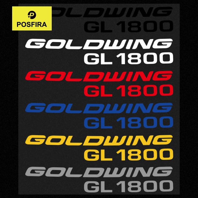 

POSFIRA Motorcycle Sticker Waterproof Decals for Honda Goldwing GL1800 Gold Wing GL 1800 Accessories Vinyl Motorbike Stickers