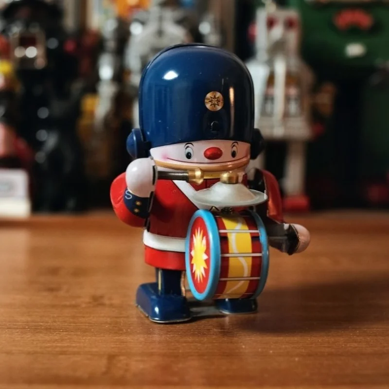 Machine-operated Gong, Nostalgic Retro Drumming, Tin Drumming, Wind-up  Soldiers, Little Guards Small Ornaments