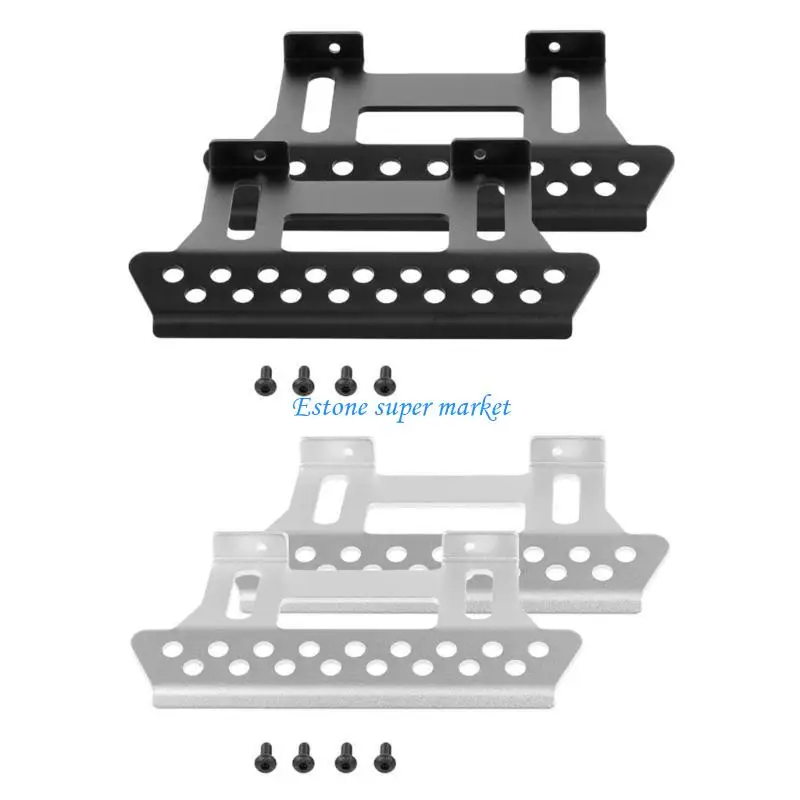 

090B Metal Side Pedal Plate Foot Pedal for 1/10 Scale SCX10 Crawler Climbing Car Step