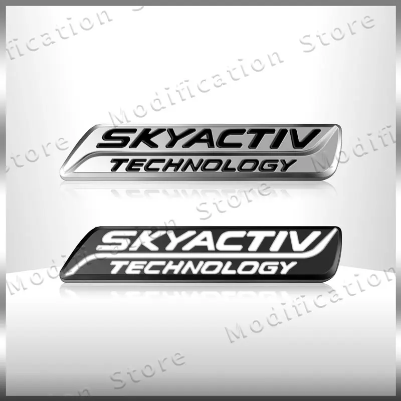 3D SKYACTIV TECHNOLOGY Logo Car Rear Trunk Badge Emblem Sider Fender Sticker For  MAZDA CX-3 CX3 CX-5 CX5 CX-7 Atenza