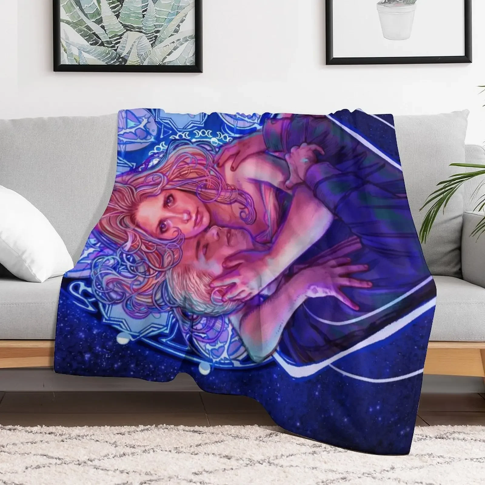 Spuffy Stars Throw Blanket Air Conditioner Soft Blanket for Office Home
