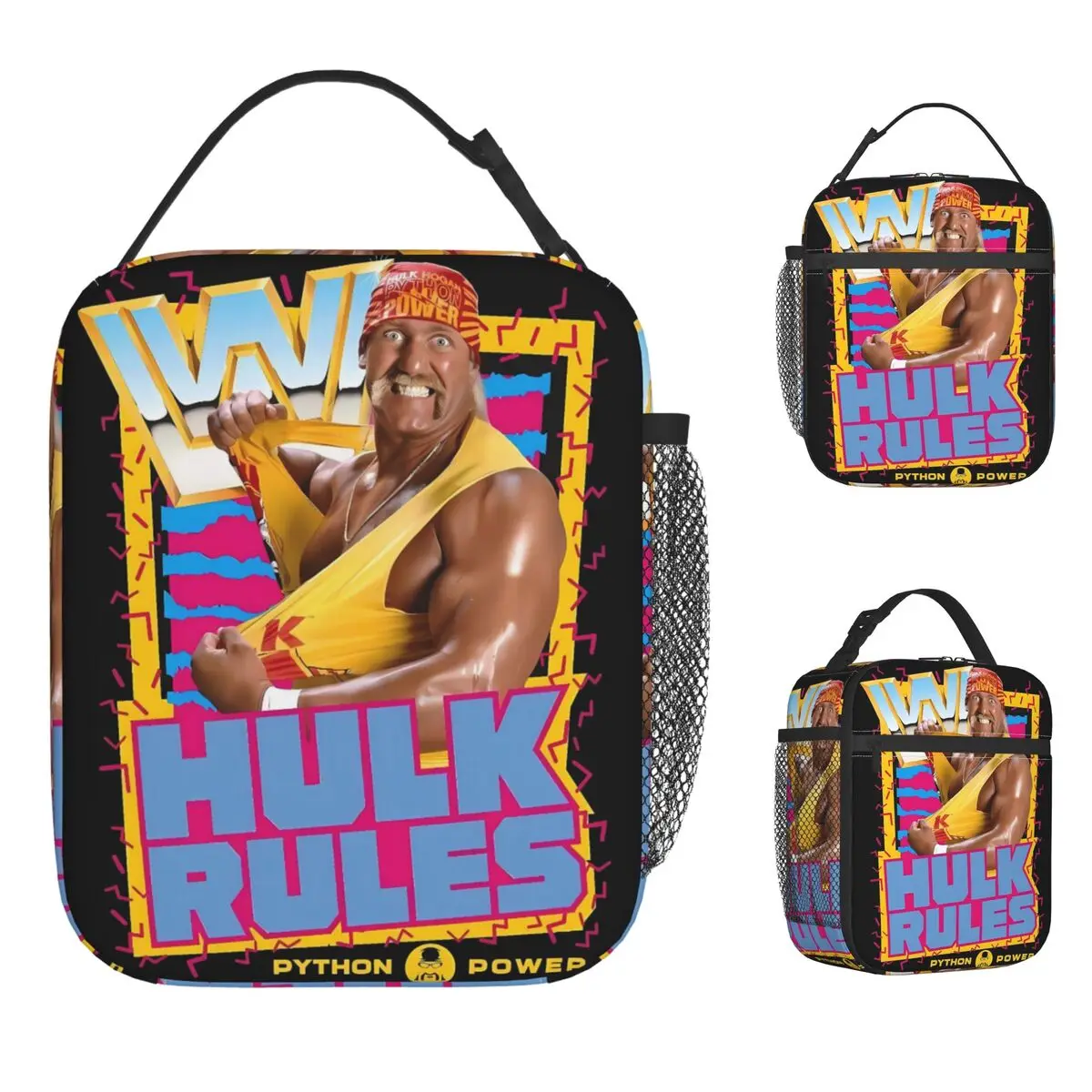 

Hulk Hogan American Pro Wrestling Legend Сумка для обеда Ланч-бокс Женская офисная сумка-холодильник на заказ Симпатичные оксфордские термосумки для обеда