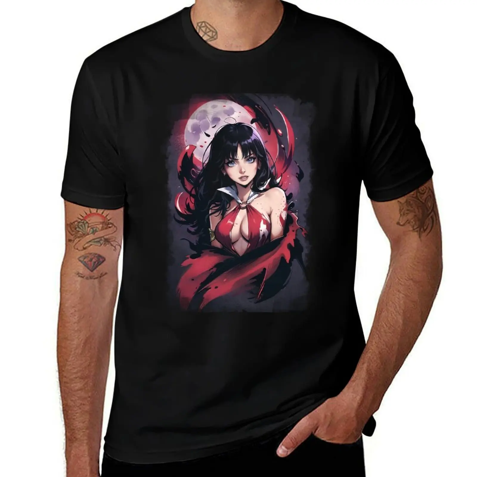 

Vampirella T-Shirt man t shirt luxury man t shirt cotton anime t shirts for man T-Shirt