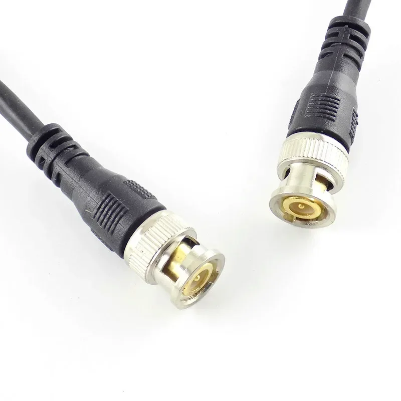 BNC Male To Male Adapter Cable For CCTV Camera BNC Connector 0.5M/1M/2M/3M 75ohm Cable Camera BNC Accessories