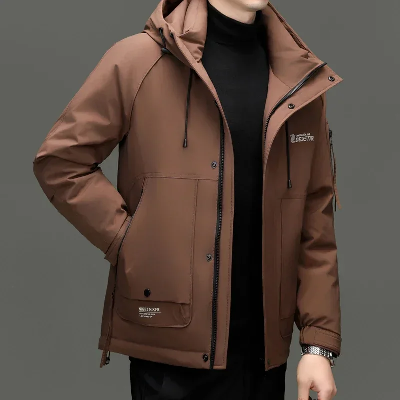 Short Down Jacket Duck Down Padding Designer Clothes Men Men's Winter Jacket Mens Coat Hooded Jackets Casual Man Sack