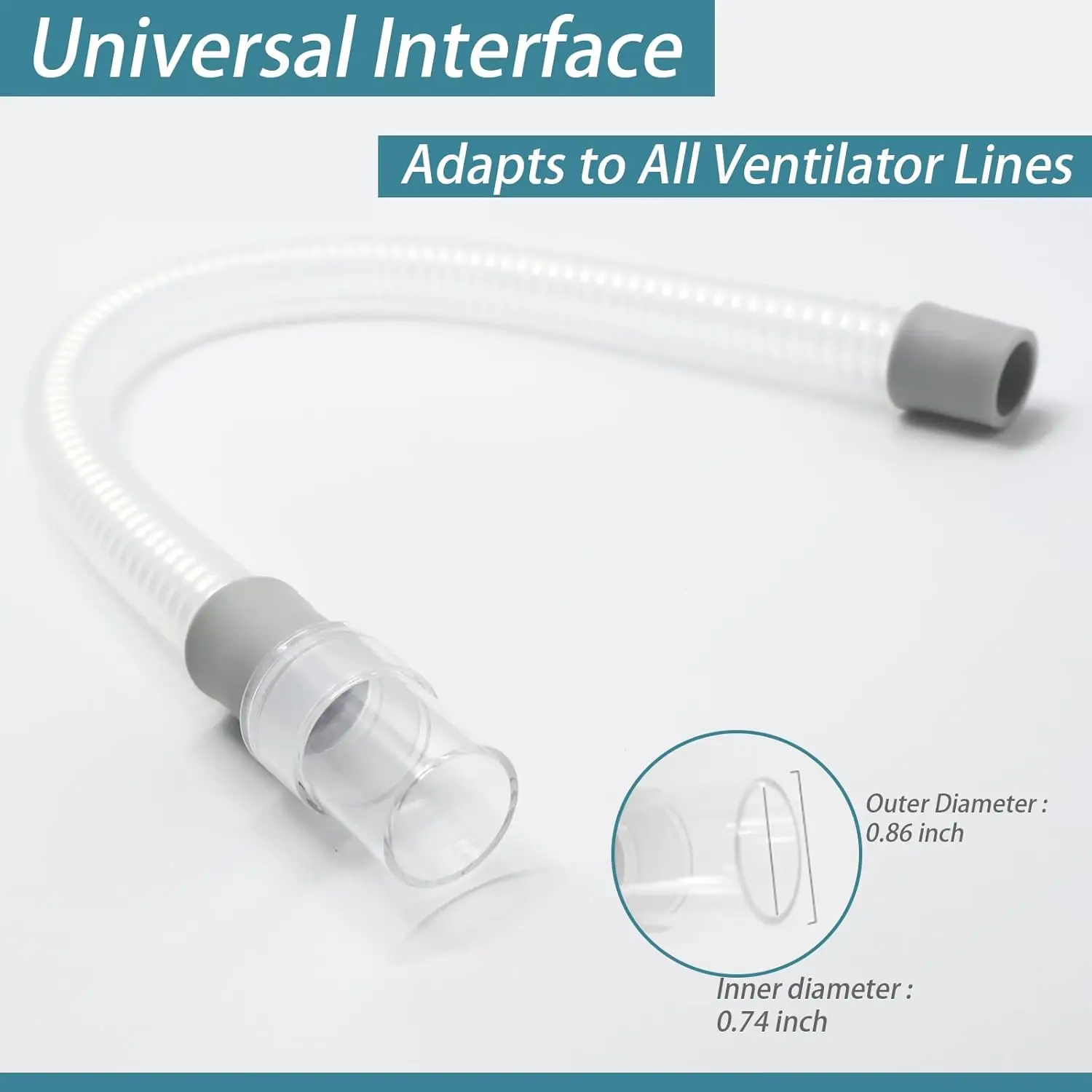 Nasal Pillow CPAP Logo Universal Replacement Kit, Nasal Mask with S, M, L Size Nasal Pillow Adapter, Headgear, Frame and Hose - view 5