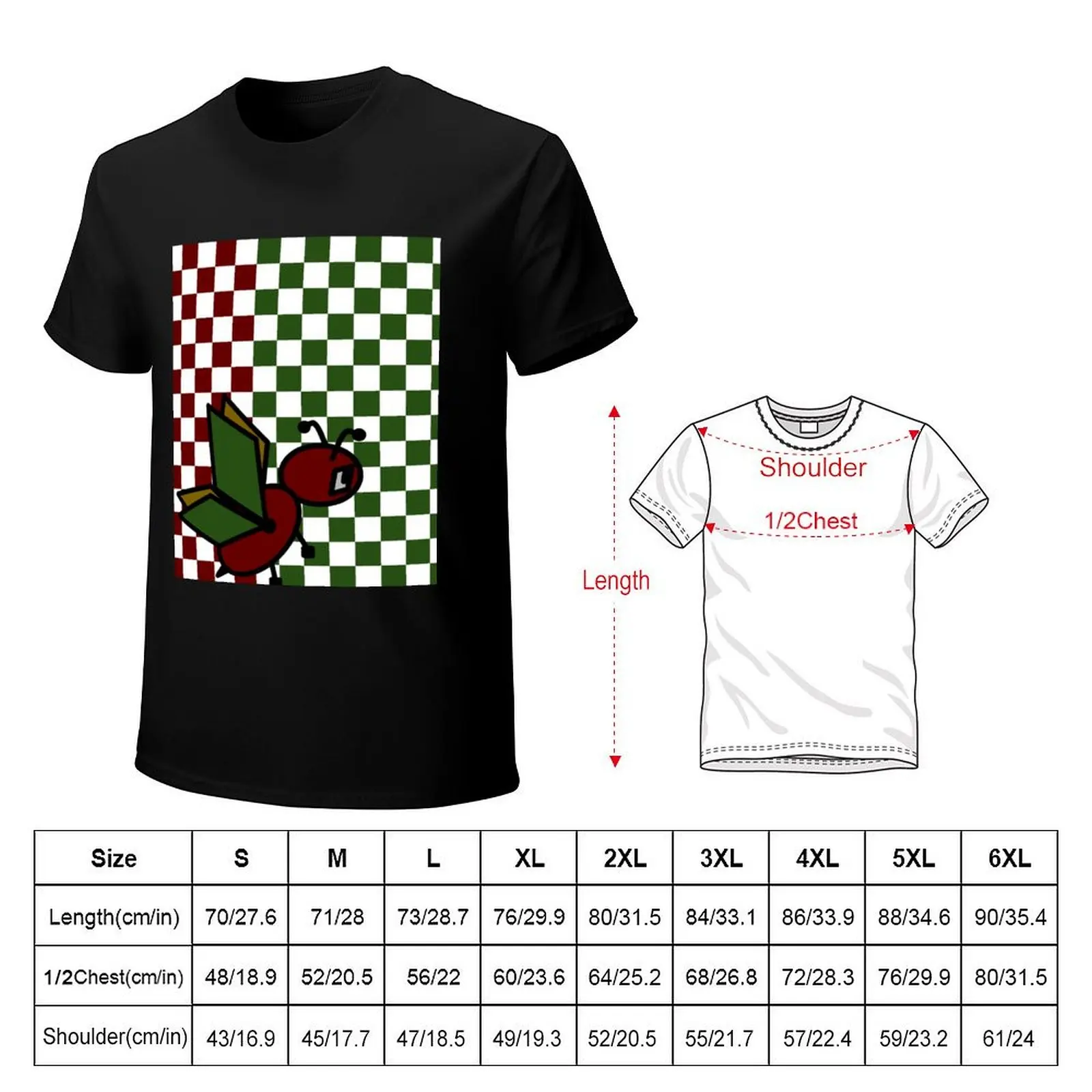 Fido Buggy Checkered Duo T-Shirt funny t shirts cotton T-Shirt