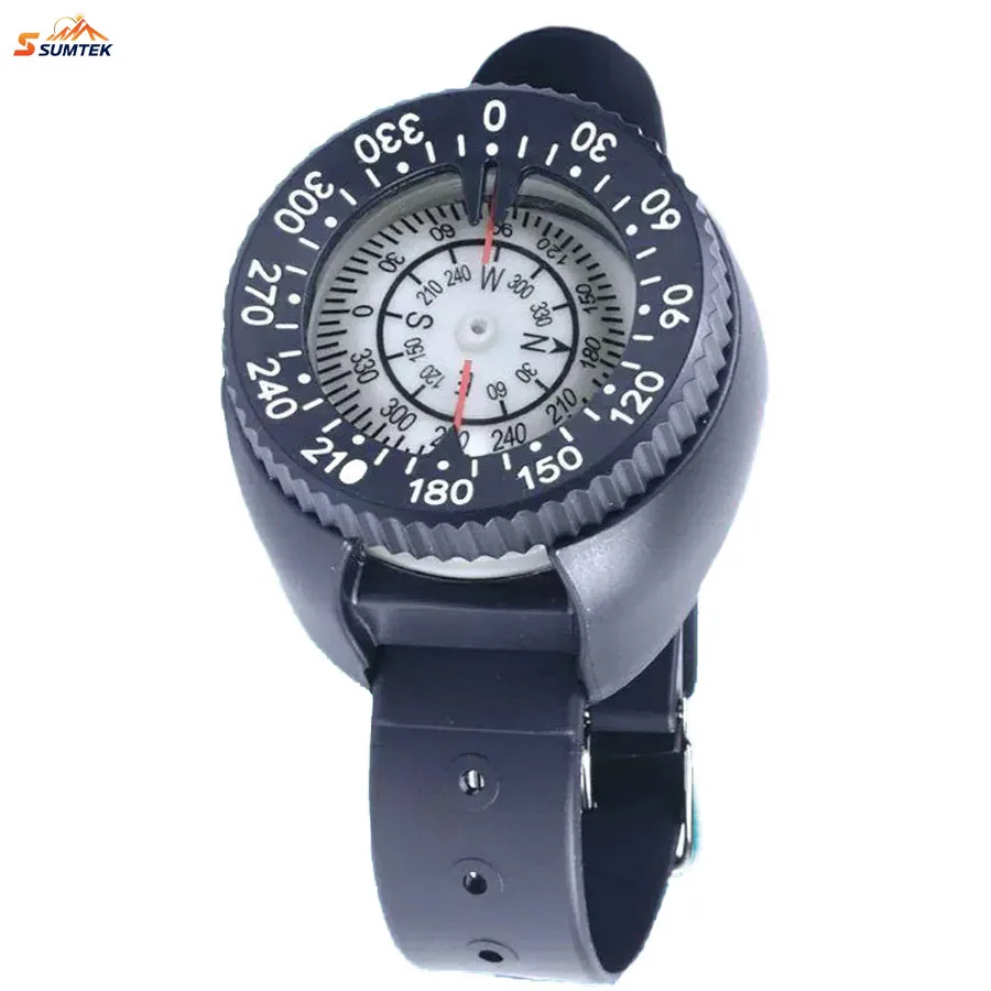 

Waterproof Scuba Dive Compass,Outdoor Waterproof Mini Lightweight for Aquatics Diving Compass Rotating Bezel Design