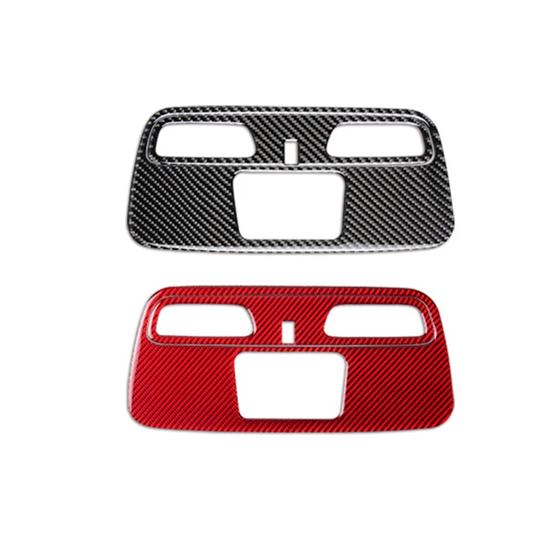 Real Soft Carbon Fiber Car Roof Light Lamp Switch Panel Cover Trim Interior Accessories For Chevrolet Camaro 2016-2019