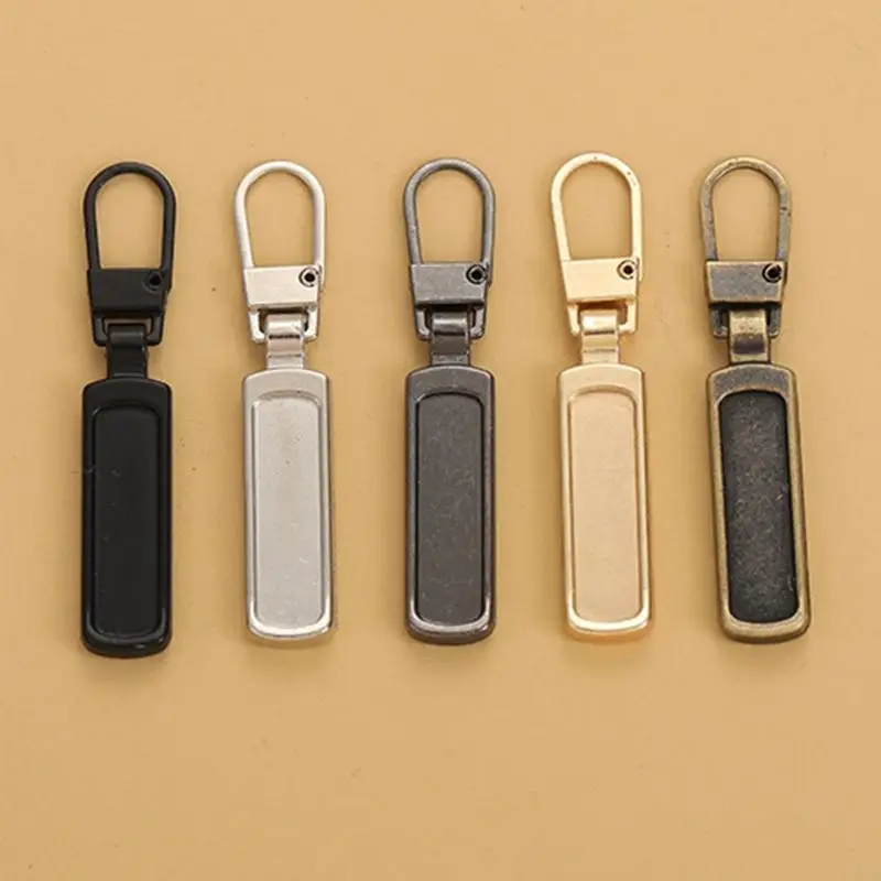 HX6D Metal Zipper Fixer Repair Replacement Pullers Detachable for Backpack Bags Coat